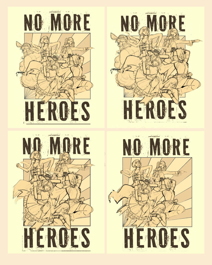 Untitled Posters (NO MORE HEROES)